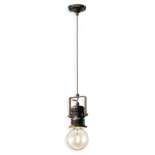 Ferroluce Ceiling Light C1840 Vintage Nero