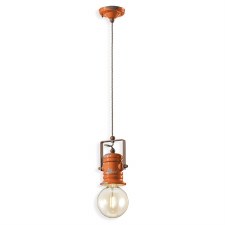 Ferroluce Ceiling Light C1840 Vintage Arancio