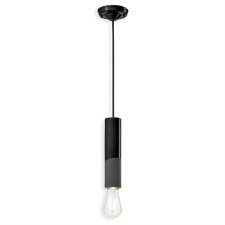 Ferroluce Flush Ceiling Light C2500 Nero Carbone