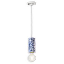 Ferroluce Flush Ceiling Light C2501 Ming Blue