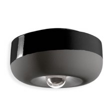 Ferroluce Flush Ceiling Light C2542 Nero Carbone