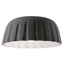 Ferroluce Flush Ceiling Light C2572 Grigio Nerastro