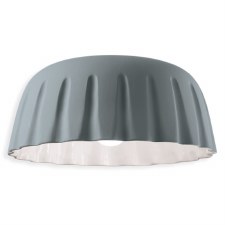 Ferroluce Flush Ceiling Light C2572 Grigio Tele