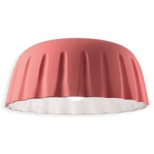 Ferroluce Flush Ceiling Light C2572 Rosa Corallo