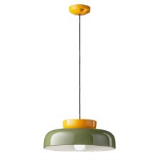 Ferroluce Maracana Ceiling Light C2745 Giallo & Verde Salvia