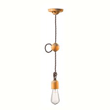 Ferroluce Pendant Light C660 Vintage Giallo