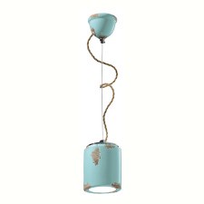 Ferroluce Pendant Light C984 Vintage Azzurro