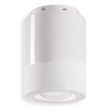 Ferroluce Flush Ceiling Light C985 Bianco Grezzo