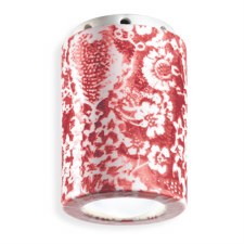 Ferroluce Flush Ceiling Light C985 Ming Rosso