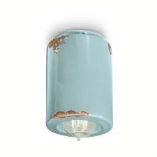 Ferroluce Ceiling Light C985 Vintage Azzurro