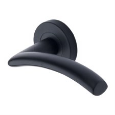 Heritage Centaur Round Rose Door Handles V3490 Matt Black Heritage Centaur Round Rose Door Handles V3490 Matt Black