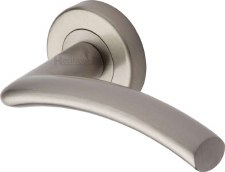 Heritage Centaur Round Rose Door Handles V3490 Satin Nickel Heritage Centaur Round Rose Door Handles V3490 Satin Nickel