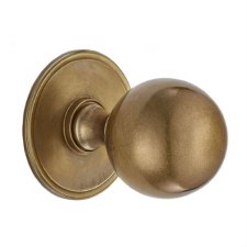 Croft 6405 Centre Door Knob Aged Brass