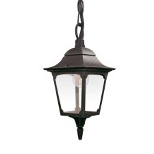 Elstead Chapel Outdoor Chain Lantern Black