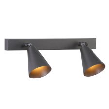 David Hunt Charing Double Spotlight Aged Silver