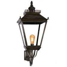 Chateau Large Outdoor Wall Light, Antique Brass