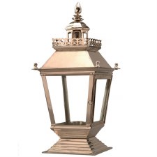 Chateau Pedestal Lantern Nickel