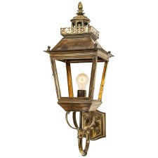 Chateau Outdoor Wall Lantern Renovated Brass