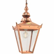 Elstead Chelsea Copper Chain Porch Hanging Lantern Light