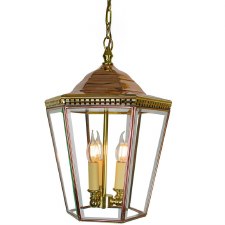 Chelsea Large Pendant Lantern Polished Brass Unlacuquered