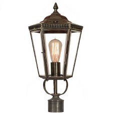 Chelsea Lamp Post Head to suit 2" dia. Antique Brass