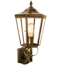 Chelsea Outdoor Wall Lantern Renovated Brass