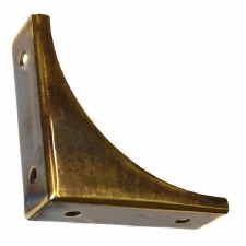Armac Chest Corner Antique Brass 64mm x 19mm
