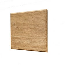 Oak Plinth for House Numbers Chevron Edge 2 Digit
