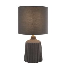 Chloris Small Table Lamp with Shade Grey