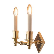 Christina Double Wall Light Polished Brass Lacquered