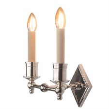 Christina Double Wall Light Polished Nickel