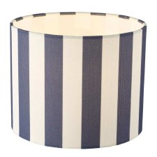 Cicada Linen Drum Shade 20cm Blue