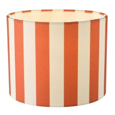 Cicada Linen Drum Shade 20cm Orange