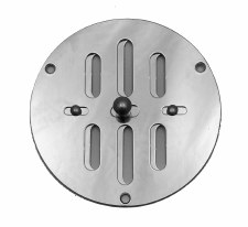 Hit & Miss Circular Air Vent 4" Polished Chrome