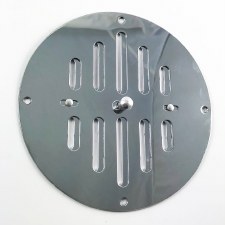 Hit & Miss Circular Air Vent 6" Polished Chrome