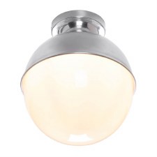 David Hunt Clyde Bathroom Semi Flush Ceiling Light Polished Chrome