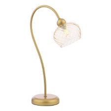 Cognac Table Lamp Satin Gold