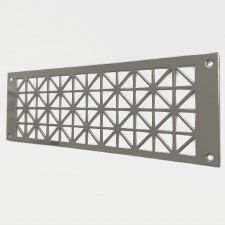 Collateral Decorative Vent 9" x 3" Polished Stainless Steel