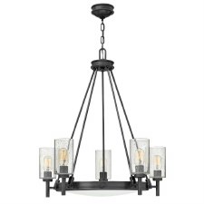 Hinkley Collier 5 Light Pendant Black Oxide Hinkley Collier 5 Light Pendant Black Oxide