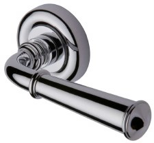 Heritage Colonial Round Rose Door Handles V1932 Polished Chrome