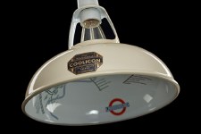 Coolicon Original 1933 Design Light Shade 23cm Cream with Map Inside Coolicon Original 1933 Design Light Shade 23cm Cream with Map Inside