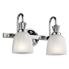 Kichler Cora Bathroom Wall 2 Down Light Polished Chrome