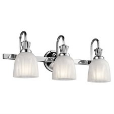 Kichler Cora Bathroom Wall 3 Down Light Polished Chrome