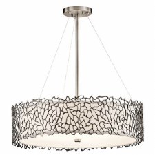 Kichler Silver Coral Pendant Light Classic Pewter Kichler Silver Coral Pendant Light Classic Pewter