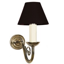 Cottage Single Wall Light Renovated Brass