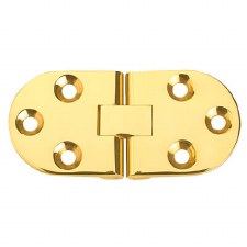 Counter-Flap Radius Hinge 0610 34x75mm Polished Brass Unlacquered