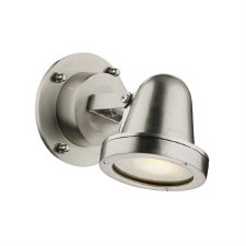 David Hunt Cove Outdoor Wall Light Nickel IP44