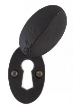 From The Anvil Oval Covered Escutcheon Black