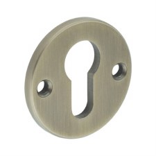 EnduraLine Euro Security Escutcheon Face Fixed Antique Brass PVD