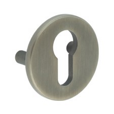 EnduraLine Euro Security Escutcheon Lug Fixed Antique Brass PVD
